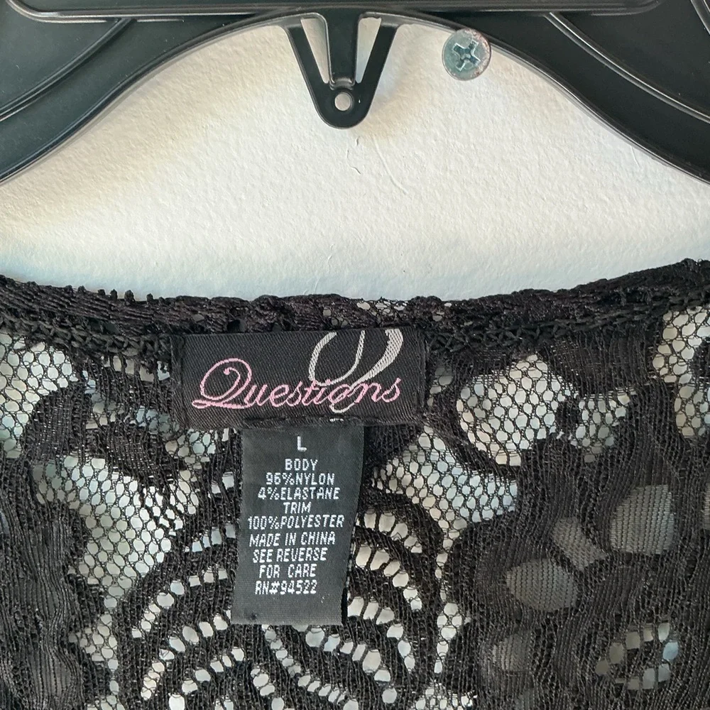 Elegant Black Lace Vest
